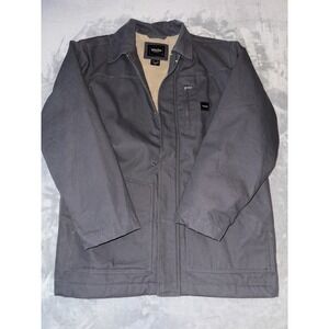 Walls Workwear Gray Sherpa Lined Cost Size XL Work Outdoor Barn Coat Zip Up